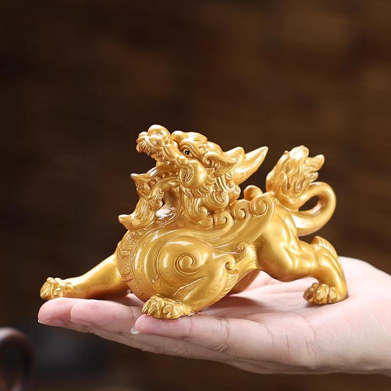 Zen Color-Changing Pixiu Tea Pet – Decorative Ornament for Tea Tray or Kung Fu Tea Set