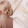 2Pcs French Pins Hair Pins 5.5 Inch Metal U-Shaped Hair Clip Hair Vintage French Twist Hair Pin for Women Girls Hairstyle Gifts