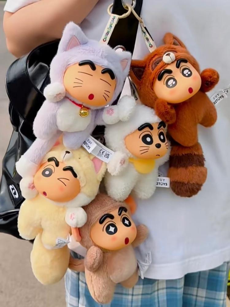 52toys Крошка Цин-Чан Большой Хвост Виниловое Лицо Плюшевая Игрушка Слепой Коробка Детский Милый Подарок Подвеска на Рюкзак Ручная Работа Украшения Кукла Фигурка