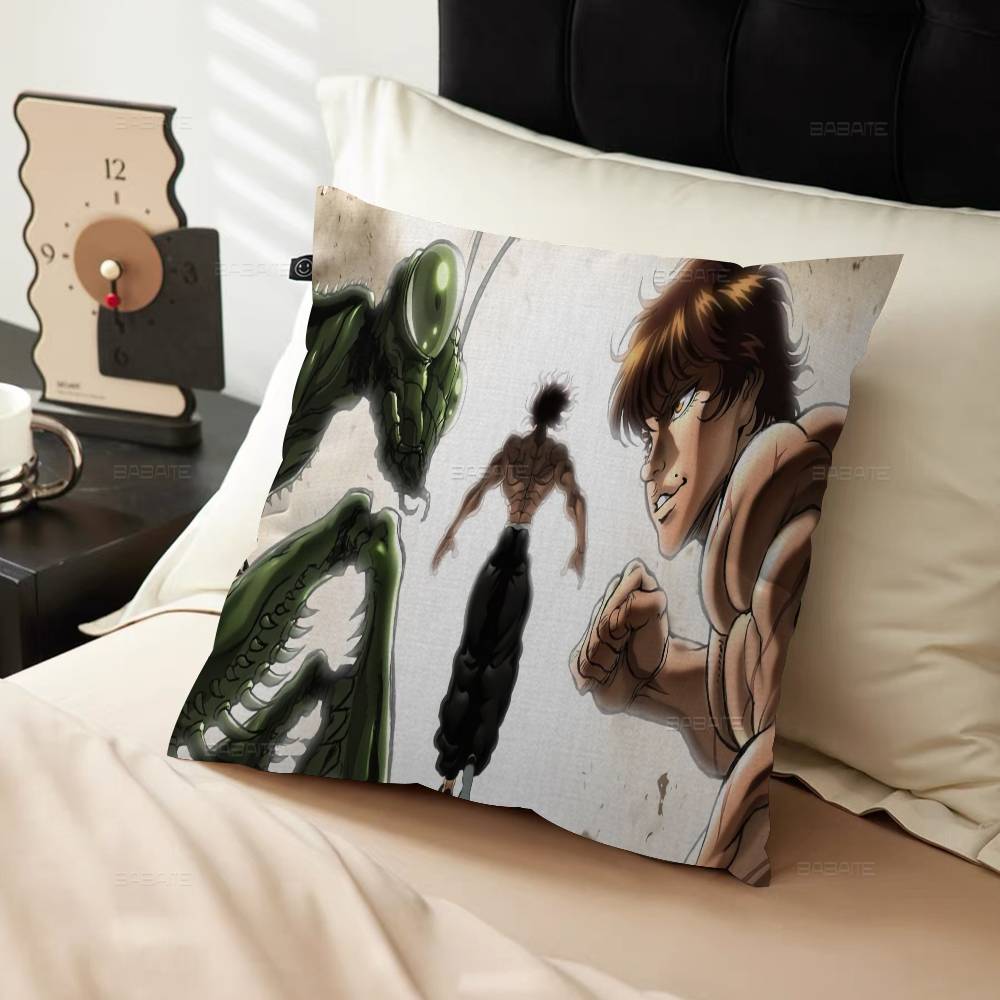 Baki Hanma Yujiro Manga Pillow Cover Design Cushion Cover Decor Holiday Decorati