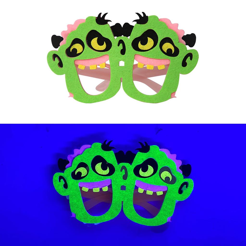 Флуоресцентные очки на Хэллоуин для вечеринки в темноте, аксессуары, легкие, подходят для фотосессий на Хэллоуин и праздничных торжеств