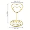 10-50pcs Mini Place Card Holder Table Number Holders Table Card Holders Wedding Heart Shaped Table Sign Picture Photo Holder