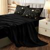 Black Golden Bedding Set Sun and Moon 3D Print  Large Bag Bedding Set Posy Bedding Set Mandela Quilt Cover 100% Soft Microfiber