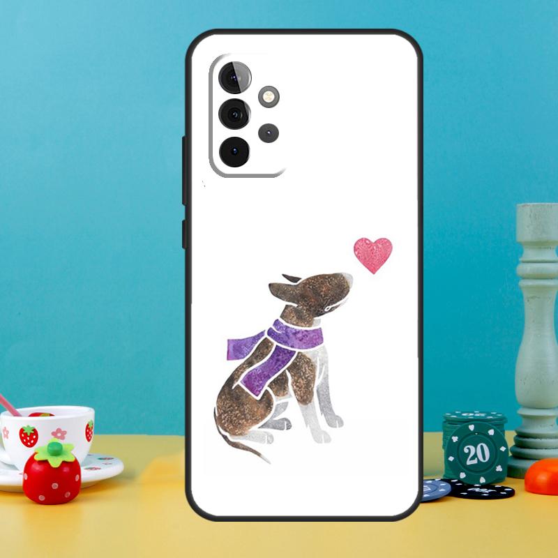 English Bull Terrier Dog Case For Samsung Galaxy A05 A36 A56 A26 A16 A53 A33 A13 A12 A32 A52 A55 A35 A15 A54 A34 A14