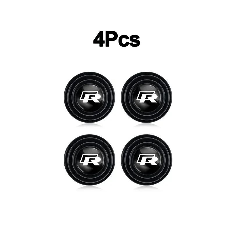 opq1 4Pcs Car Door Anti-shock Pad Anti-noise Buffer Gasket Auto Interior For VW Touran Tiguan GTI Golf Passat CC T5 Polo Jetta Arteon
