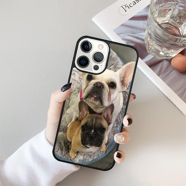 Cute Puppy French Bulldog dog Phone Case Cover For iPhone 17 Air 15 16 Pro Max 14 13 12 11 Pro Max Plus Coque
