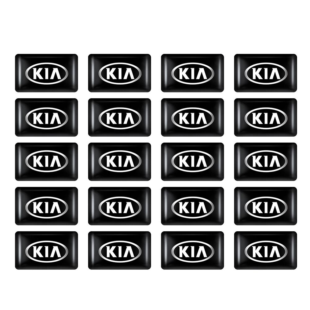 CAUWZ1 10/20/50 шт. 3D Эпоксидная смола Эмблема Наклейки Для Kia Picanto Sportage Sonet Cerato Soul Sorento Rio Ceed Niro Ray Carnival