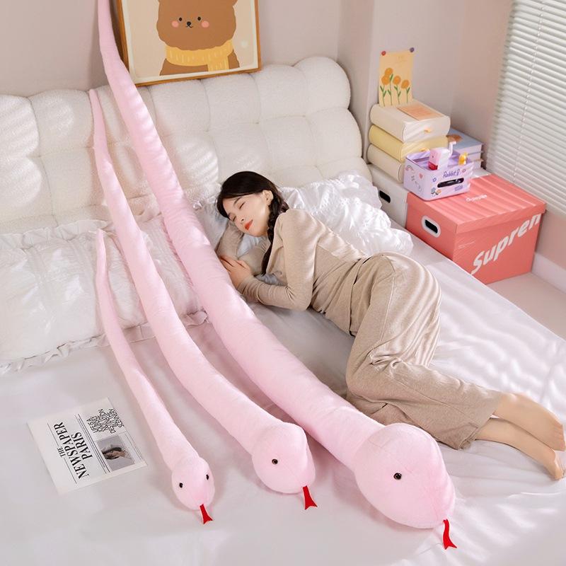 Cartoon Big Snake Doll Plush Toy Zodiac Snake Doll Year Of The Snake Mascot Children'S Company Soothing Doll