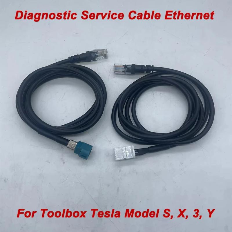 New 1.5 Meter Diagnostic Service Cables Ethernet For Toolbox Tesla Model 3 / Y Model S/X 1137658-00-A 1137658-00-C Repair Tool