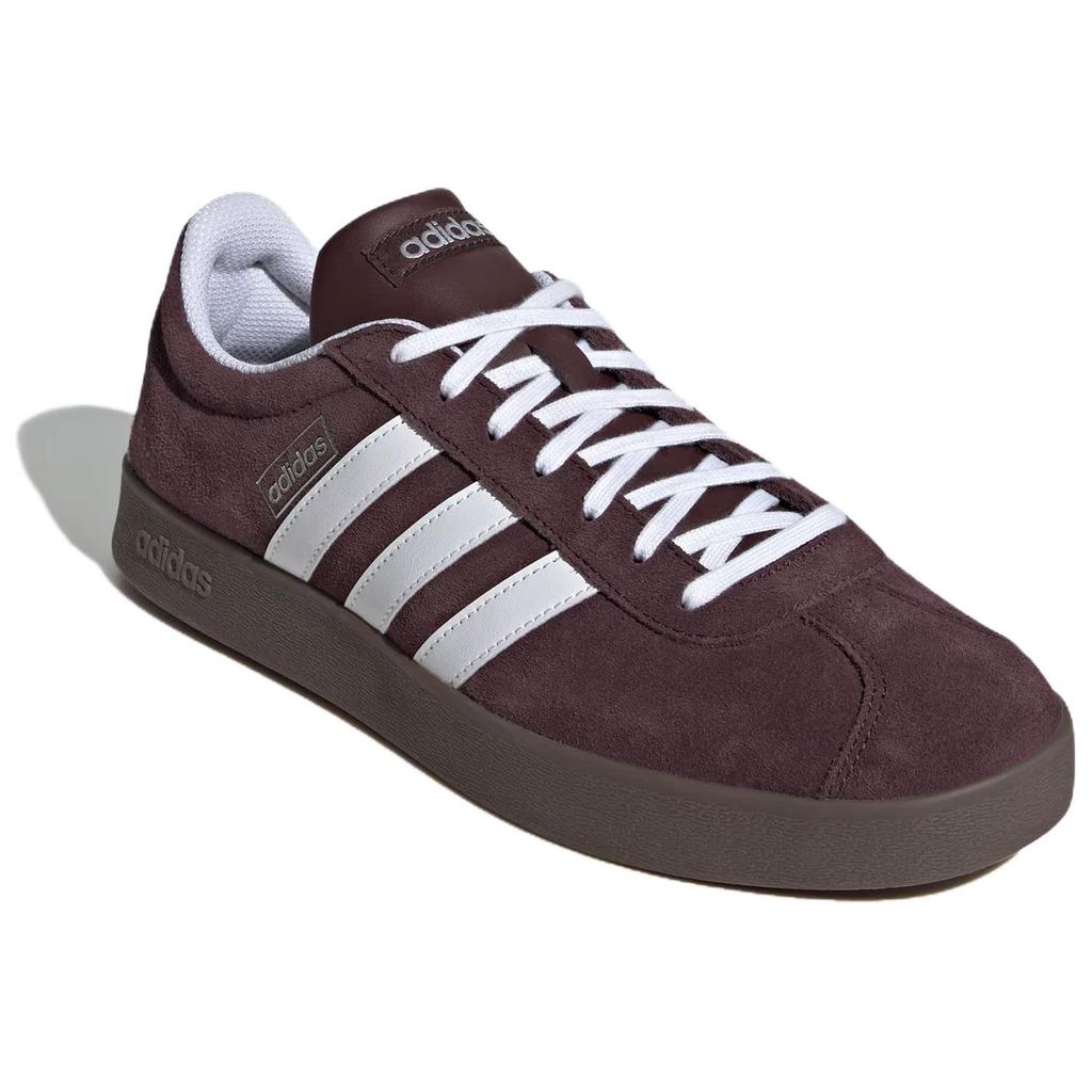 Adidas VL Court 2.0 Shadow Brown Unisex Sneakers Cloud-White Gum JR8318