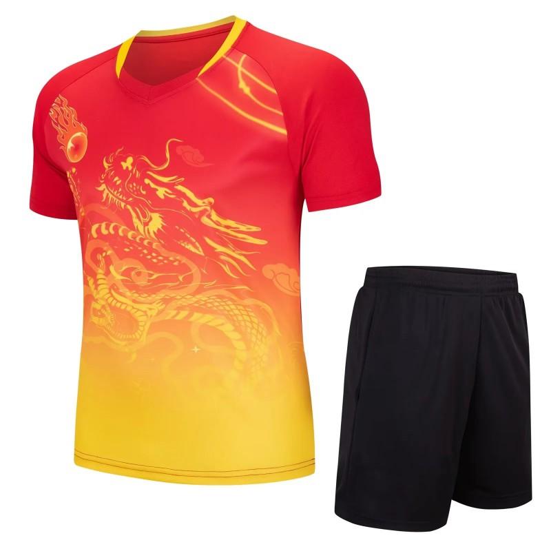 Adult Dragon Boat Race Short Sleeve Jersey Mens Training Football Uniform Sports Top Athletic Wear