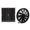 Solar Panel Powered Fan 10in Diameter Ventilator 100W for RV Yacht Greenhouses Bathroom
