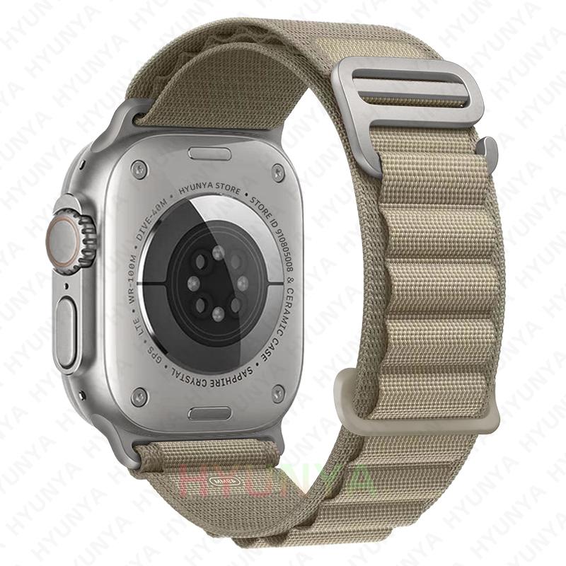 Альпийские ремешки для ремешков часов iWatch Серии 10 11 46мм 9 8 7 SE Ultra 2 3 49мм 44мм 45мм 40мм 41мм 42мм Браслет для часов