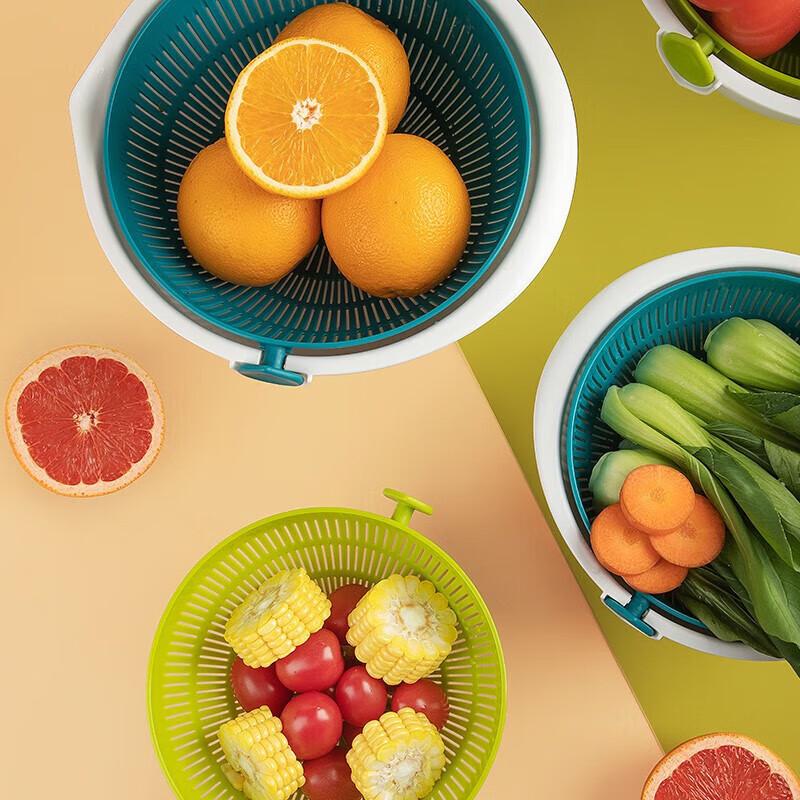 CHAHUA Double-Layer Flip Drain Basket