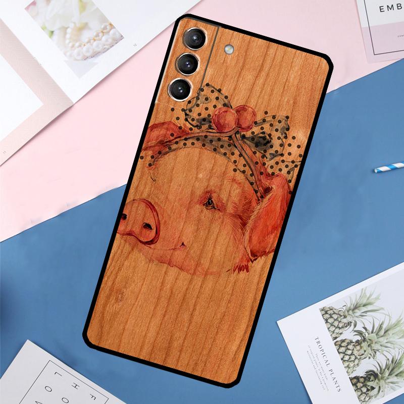 Чехол с изображением животных (Олень Лев Слон) из дерева для Samsung Galaxy S25 Ultra S21 S22 S23 S24 Ultra S9 S10 Plus S20 FE S25 FE Задняя крышка
