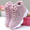 Fashion New Designer Women's Sneakers Warm Cotton Shoes Non-slip Womens Snow Boots Winter Flat Shoes Comfortable High Top Women Shoes