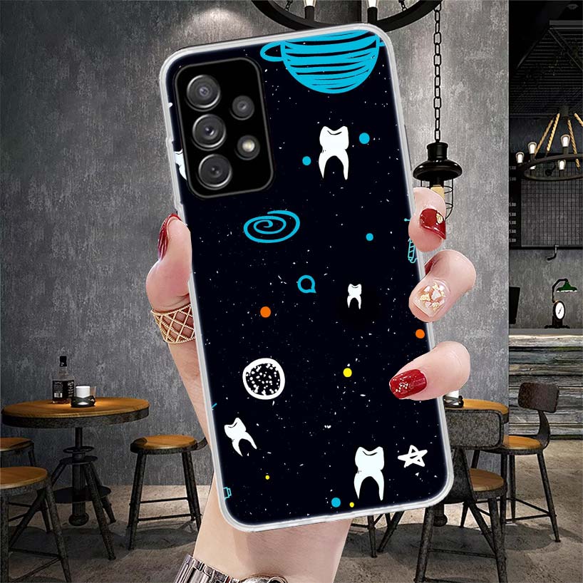 Зуб Мудрости Стоматолог Зуб Мягкий Чехол Для Телефона Для Samsung Galaxy A13 A14 A15 A16 A17 A53 A54 A55 A56 A57 A33 A34 A35 A36 A37 A23 A2