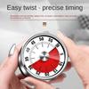 Stainless Steel Visual Countdown Clock Sounding Alarm Clock Multifunctional Mechanical Timer  Home