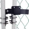 Farm Gate Latch Chain Link Fence Double Gate Latch Lockable Heavy Duty Hinges Strong Connection Hardware for Outdoor Barn