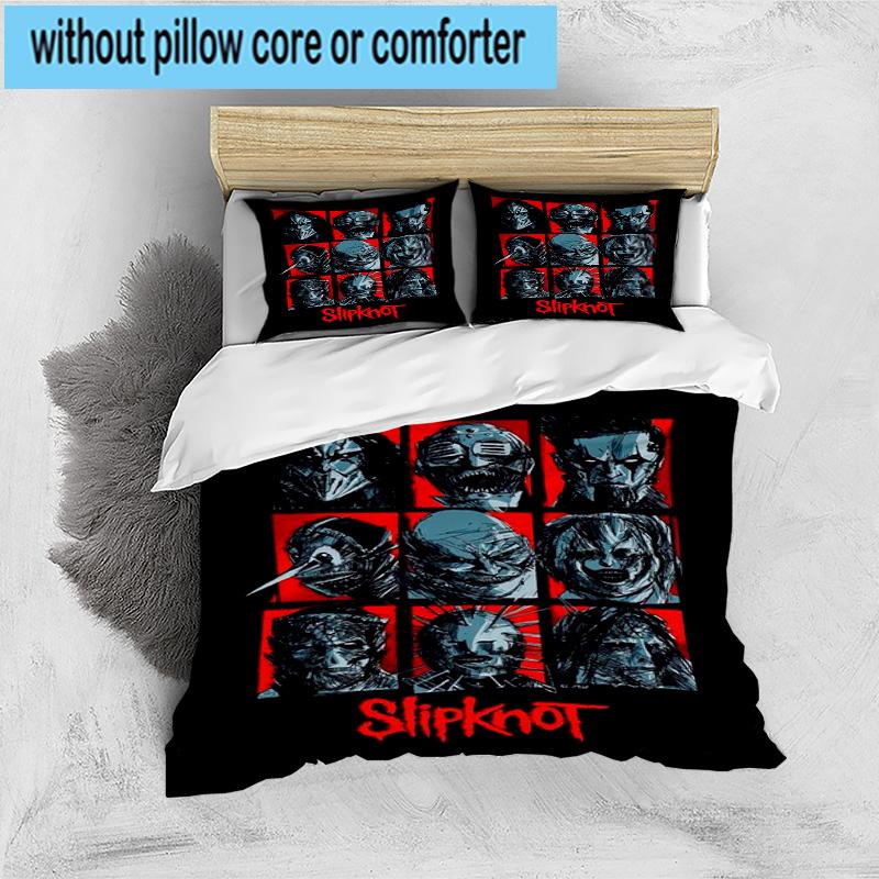 3PCS Skull Rock musi 3pcs Bedding,Including 3PCS Duvet Cover And 2pcs Pillowcases Perfect for Christmas,Ideal for Bedroom, Dormitory