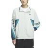 Adidas JSY33 Linen Green Jersey Top with Oversized Jacket Size M Men's Wording, Fit, Full-Zip (IS5148),