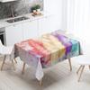 Watercolor Painting Tablecloth Floral Landscape  Anti-Stain Waterproof Rectangular  Kitchen Table Home Decor