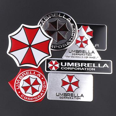 Для RS3 3D Алюминиевые Наклейки-Значки Umbrella Corporation Декорации Кузова Багажника Автомобиля Декаль Аксессуары для Audi Renault Honda Volvo Skoda