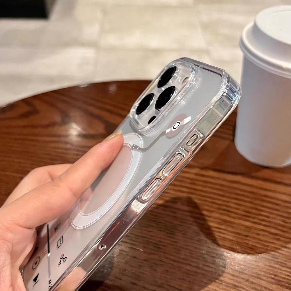Магнитный чехол для телефона для iPhone 12 14 16 17 Pro 17 16 15 14 13 12 Pro Max 12 13 14 15 16 Высококачественный противоударный чехол Полная защита Милый стиль