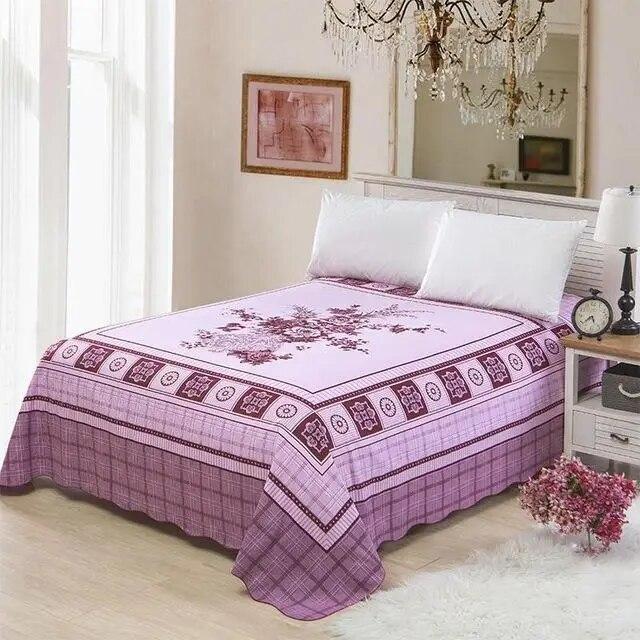 Шикарная простыня с принтом красных цветов и цветов 250X250 см, ультрамягкая плоская простыня из матового хлопка 250X250 см