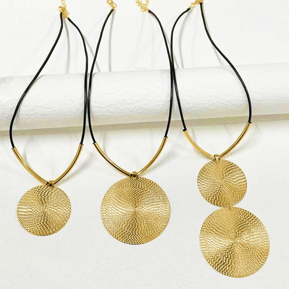 Винтажное ожерелье с подвеской из веревочной цепи, преувеличенное ожерелье, ювелирные изделия, праздничный подарок на вечеринку