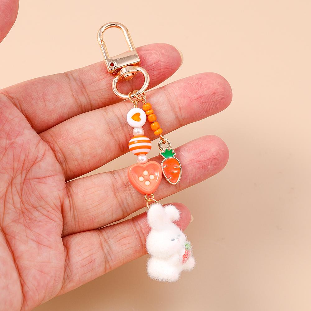 Cute Sea Otter Keychain Animal Key Ring Pendants for Women Girls Handbag Decor DIY Handmade Key Chain Jewelry Gifts