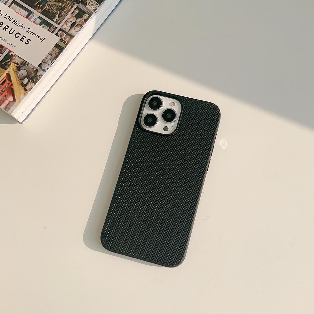 Однотонный плетеный узор подходит для iphone11 Чехол для iPhone 11promax Вязание 11 Мягкий 11 Наборы 11 Силикон 11.