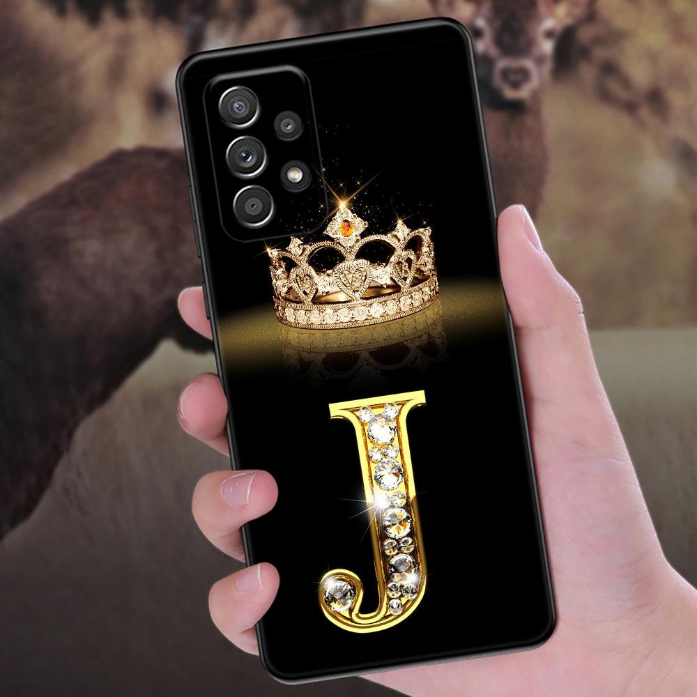 Чехол для телефона с буквами M L E T K J I U для Samsung Galaxy A57 A56 A37 A55 A36 A26 A54 A52 A35 A34 A25 A17 A16 A15 A07 A06 Мягкая накладка