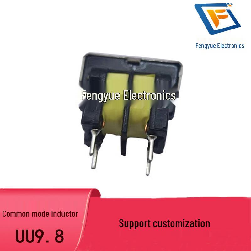 Encapsulated UU9.8 Common Mode Inductor, 0.23mm Wire Diameter, >35mH, Tape Pin Positions 7x8, In Stock