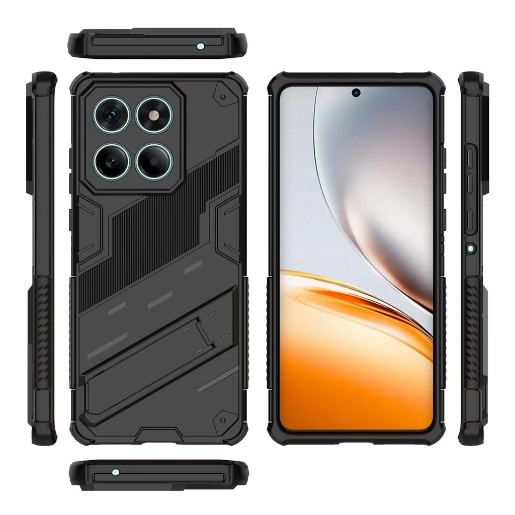 Роскошный усиленный бронированный чехол для телефона Motorola MOTO Edge 60 50 Fusion G24 G04 E14 С подставкой Жесткая задняя крышка из поликарбоната Ударопрочный