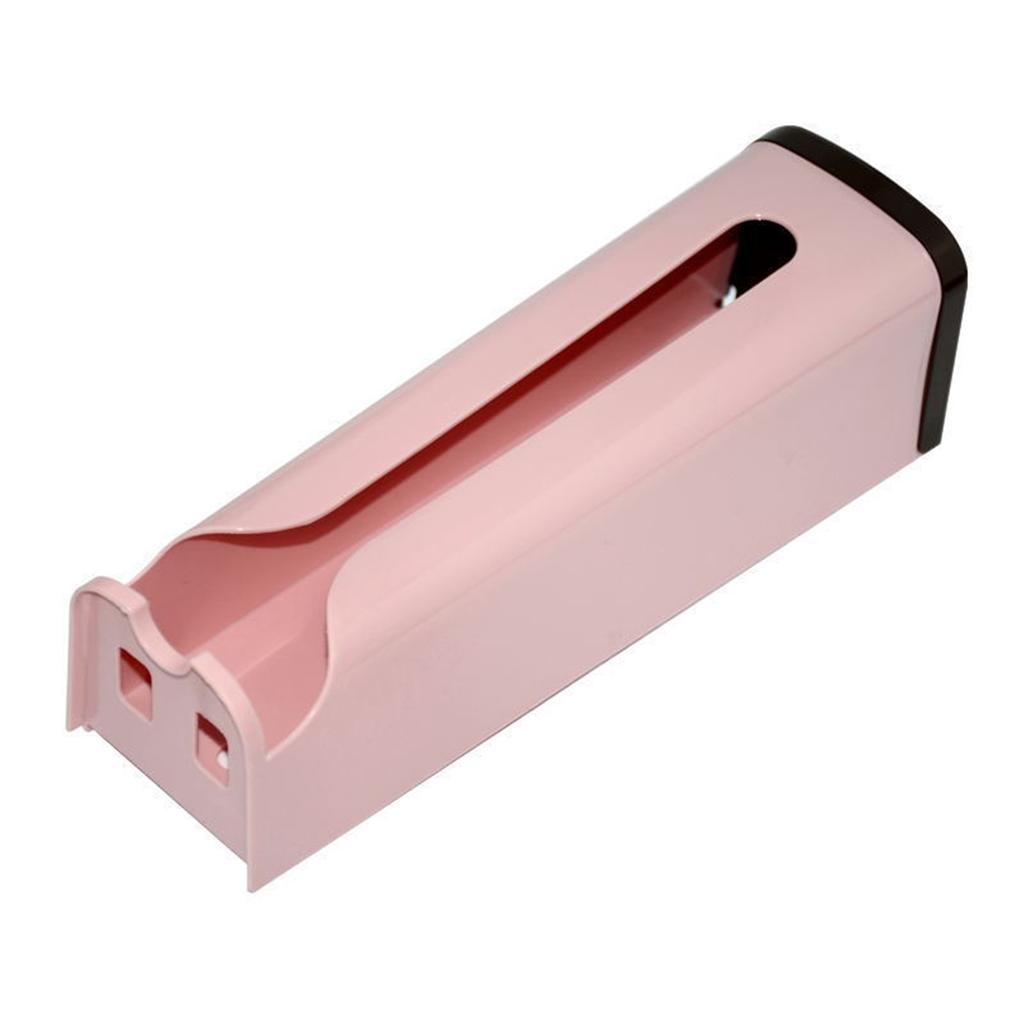 2 шт. настенная стойка для хранения мусорных пакетов, самоклеящийся органайзер, профессиональный для кухни, розовый