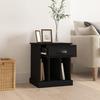 VidaXL Black Bedside Table 43x36x50 Cm 816346