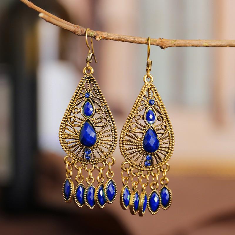 Ваши разноцветные ретро-серьги с цветами Dixi - Серьги-ромашки в этническом стиле