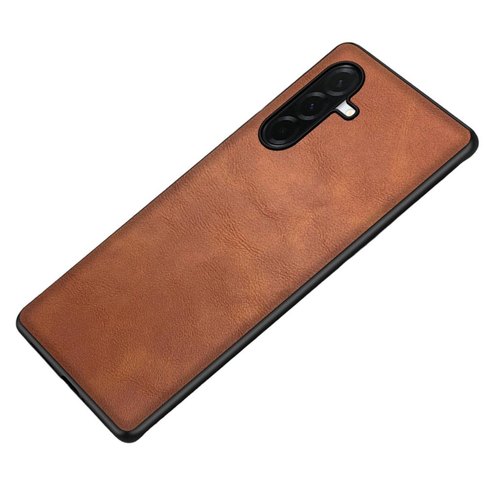 For Samsung Galaxy A57 5G Case Retro Leather Coated PC + TPU Phone Cover