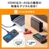 Sanwa Direct Video Capture VHS No PC 1080p 60Hz Windows Device Digitization, Required, HDMI/AV Input, Recording, Compatible, 400-MEDI034