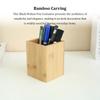Wooden Pencil Stationery Organizer, Square Cup Holder, Black Walnut Wood, Desk Decoration, for Stationery, Make