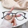 Строго отобранные ретро-очки с защитой от синего света для женщин, уличная фотография, простые очки, оправа, персонализированные плоские очки, расширенные возможности восприятия