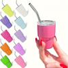 1pc60ml/2oz Durable Stainless Steel Mini Cups – Portable & Leak-Proof with Straw – Ideal for Outdoor Camping, Travel,