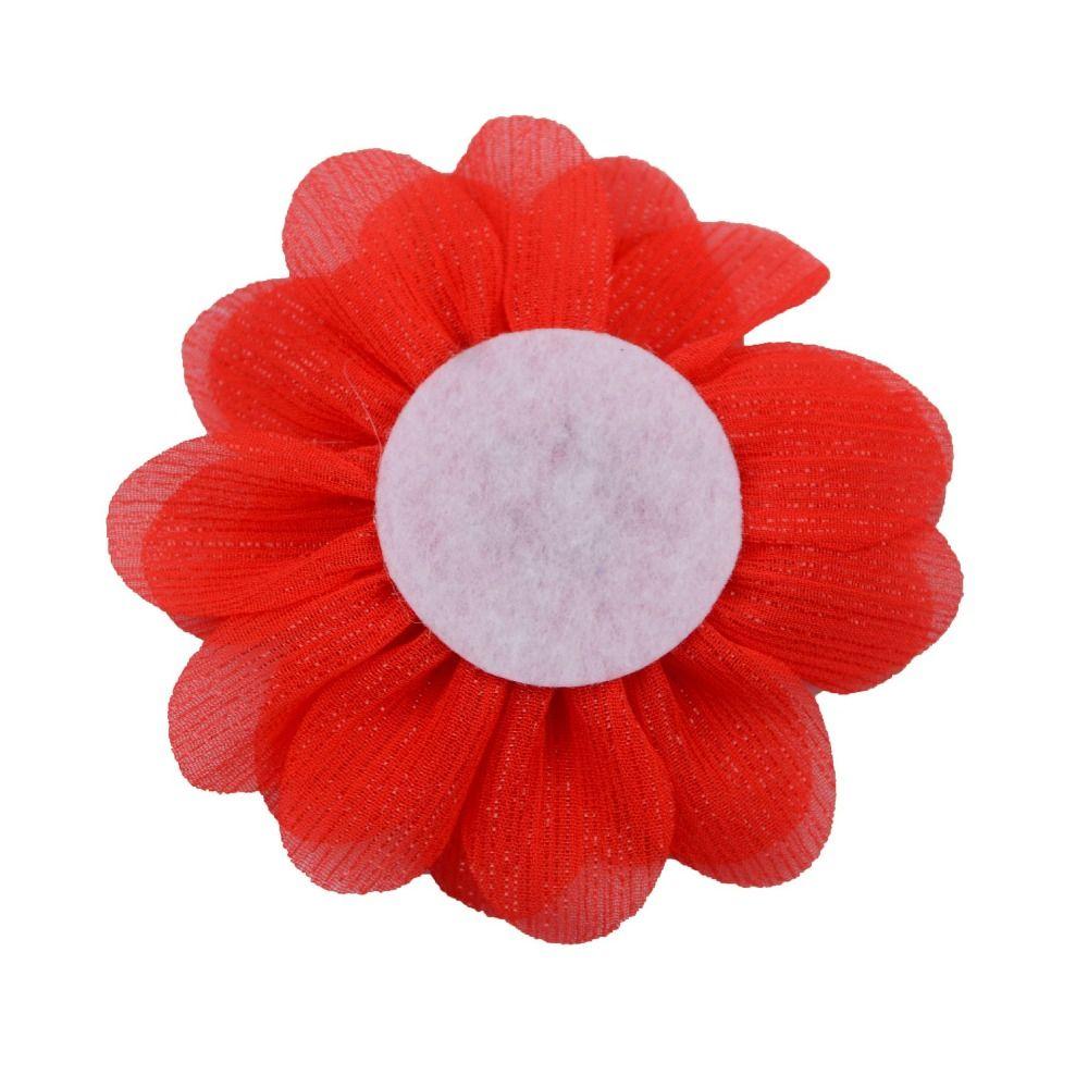 5PCS Cute Chiffon Chiffon Flower DIY Craft Embellishment Craft Supplies Versatile DIY Decoration Accessories Hairclips