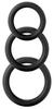 Set of 3 Black Twiddle Cockrings - Shots Toys - Flexible Cockrings