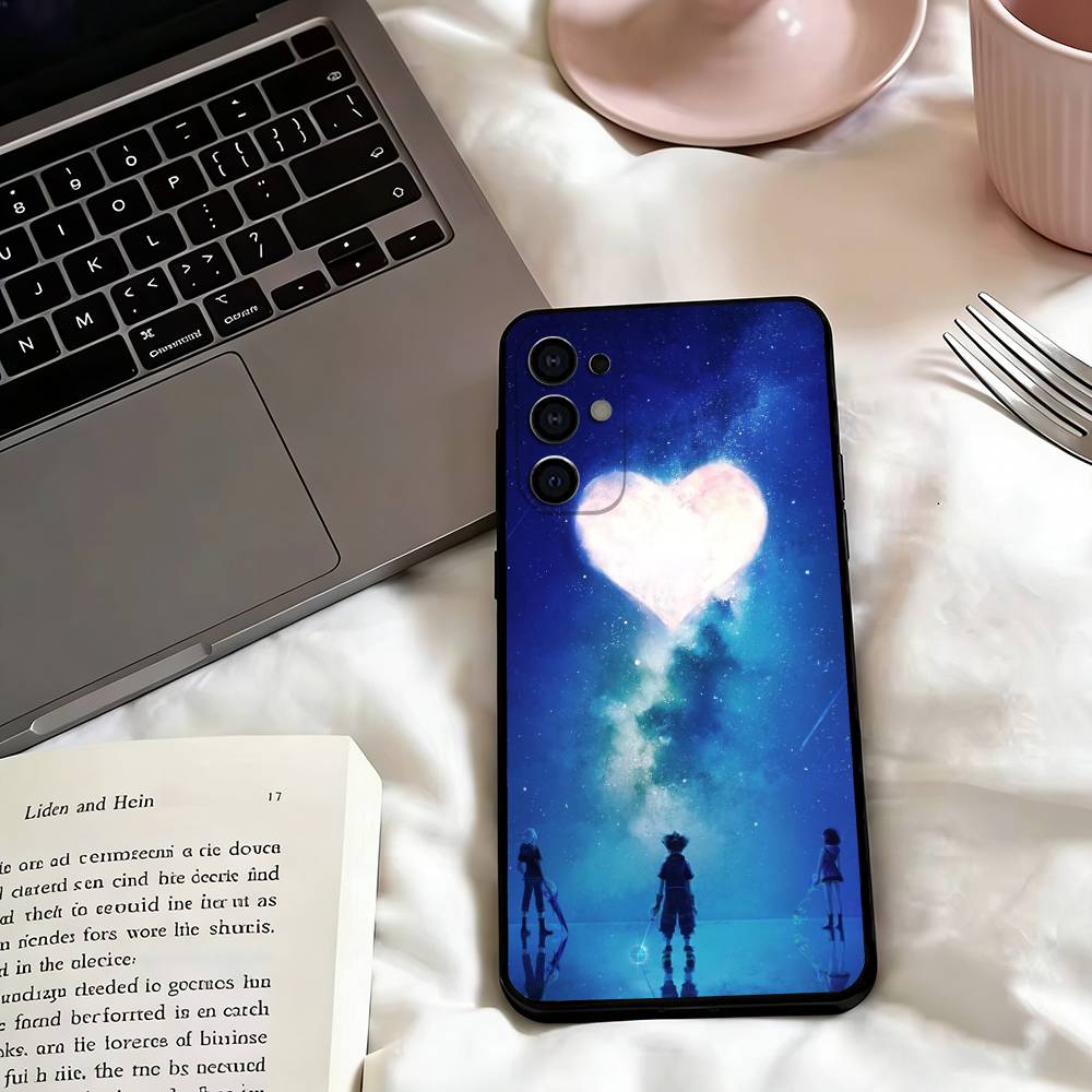 Чехол для телефона Kingdom Hearts H-Hearts S-Game для Samsung S25, S24, S21, S22, S23, S30, Ultra, S20, Plus, Fe, Мягкий силиконовый черный чехол