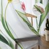 Цветные абстрактные цветочные тюлевые шторы для гостиной, кухни, прозрачные вуалевые шторы для спальни, оконные панели
