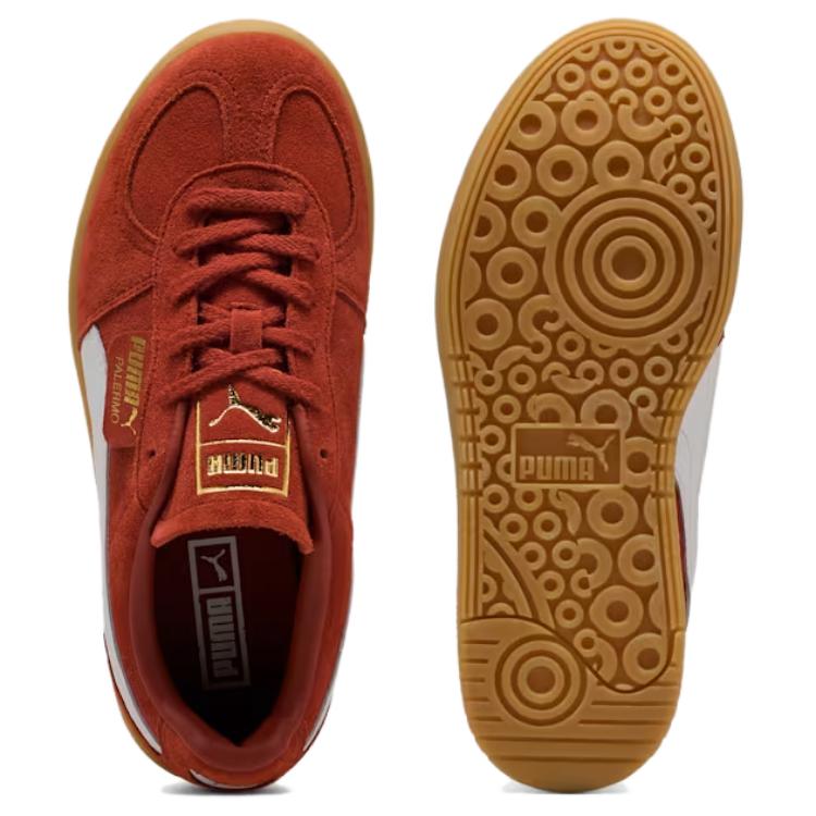 Puma Кроссовки Palermo Elevata Унисекс Цвет Марсала Красный с Коричневой Подошвой 399348-03