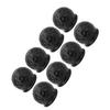 8Pcs Truck Tow Ball Cover 50mm Strong Protection Soft Rugged Trailer Hitch Ball Cover for RV Caravan Black