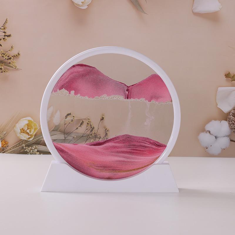 3D-искусство песочных часов в стиле зыбучих песков: Настольное украшение для гостиной, ландшафтный сувенир